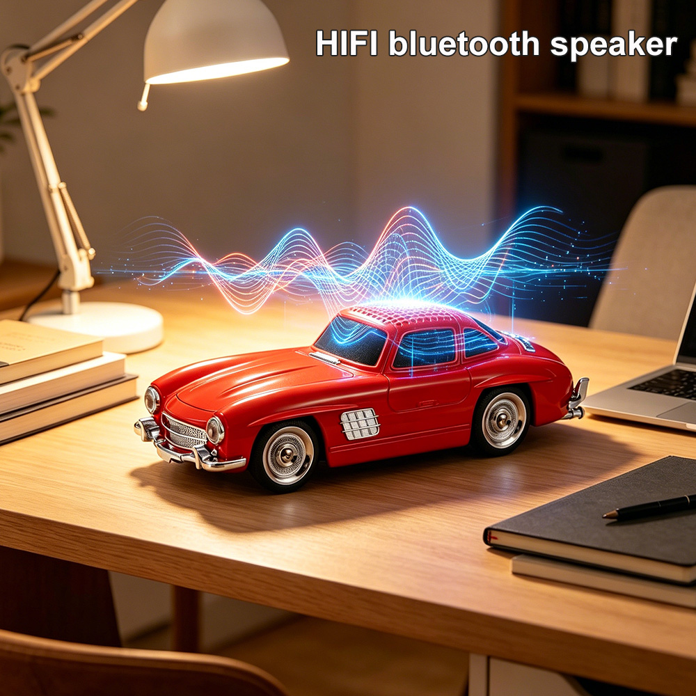 Apple Music Audio Quality - Altavoz Bluetooth Inalámbrico Retro WS300SL, Recargable,