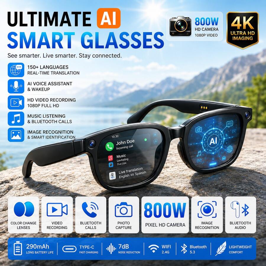 Audio Music Recognition - Gafas inteligentes con IA con cámara