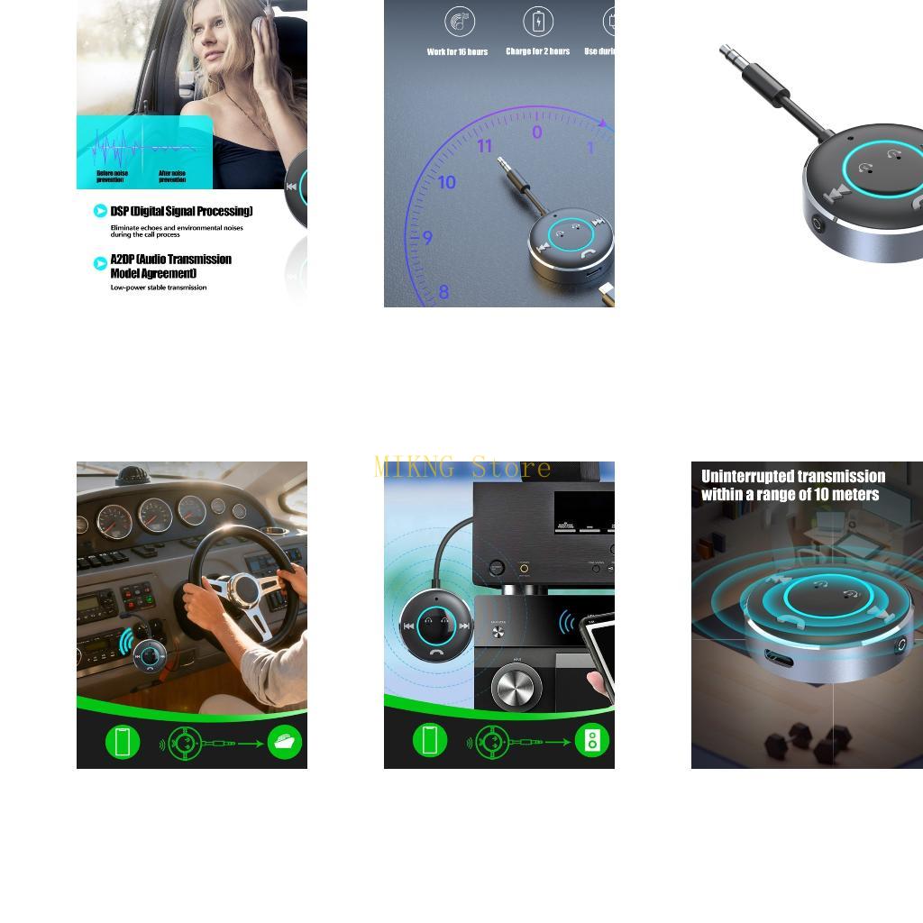Audio Music Best - Adaptador inalámbrico Compatible con adaptador sonido
