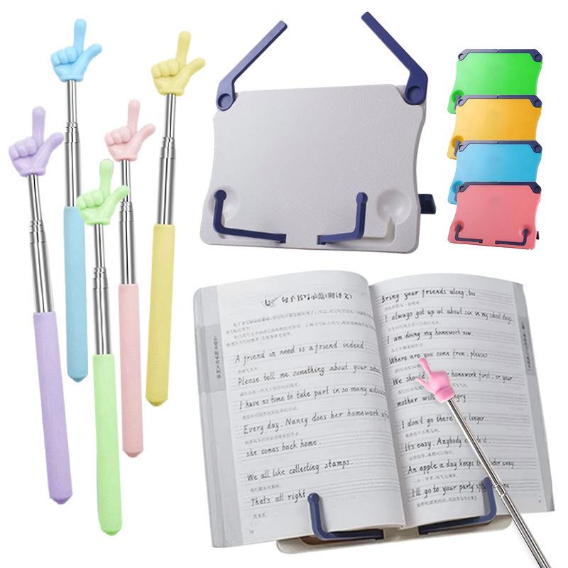 Music Stand Folding - Soporte de lectura portátil para libros,