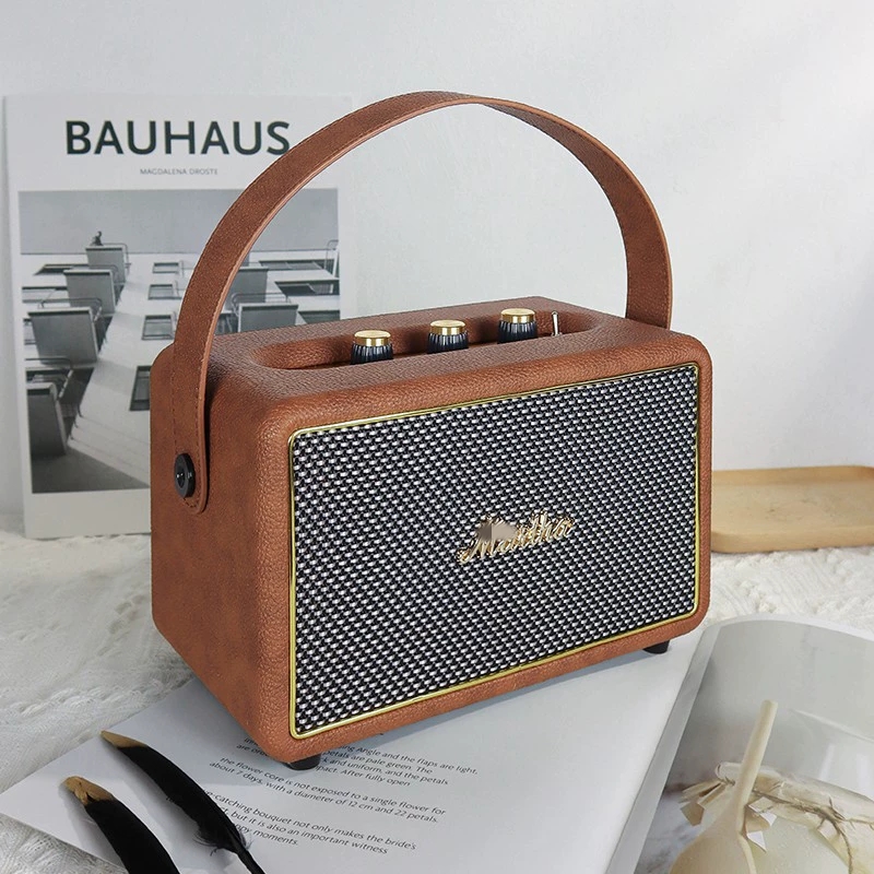 Apple Music Audio Quality - Altavoz portátil Retro de madera para