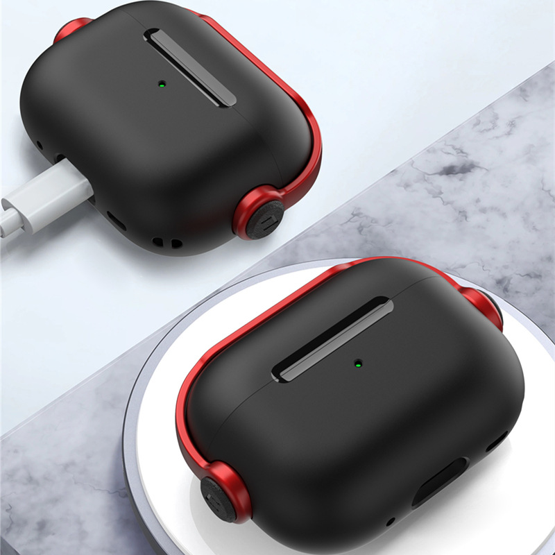 Audio Music Apple - Funda de silicona suave para auriculares
