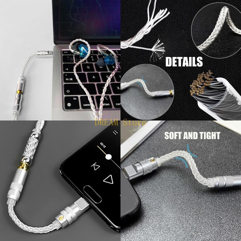 Audio Music Best - Cable sonido USB C, cable tela
