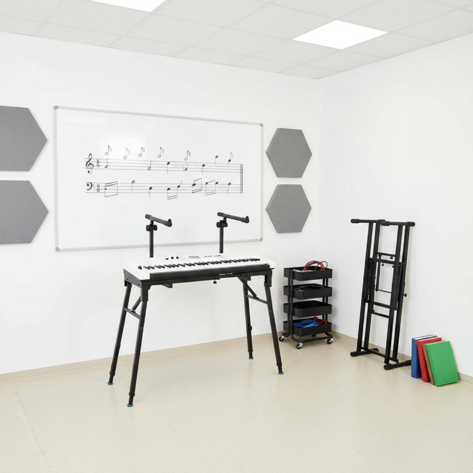 Soporte plegable para teclado, - Music Stand Folding reseña y precio