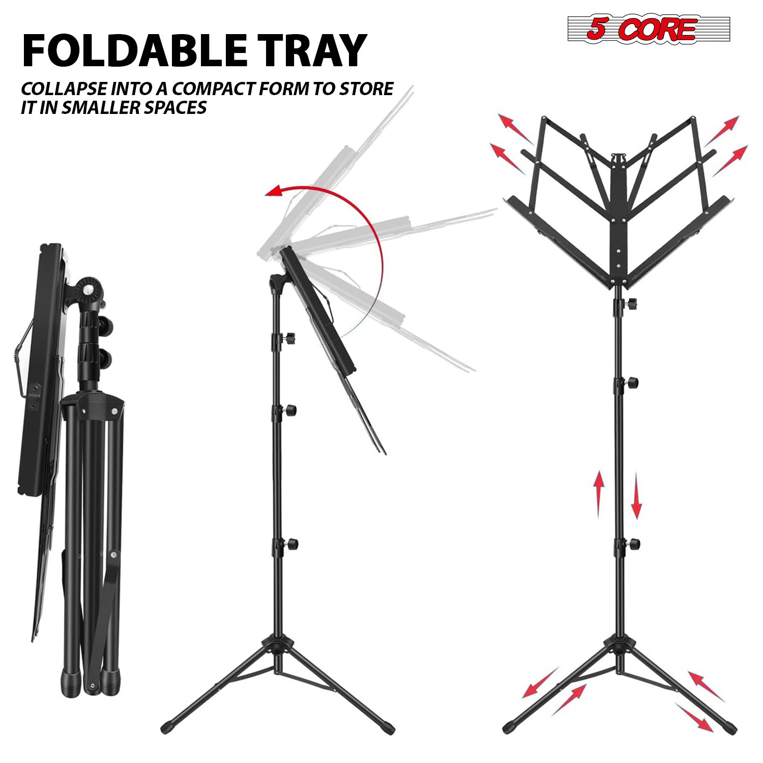 Soporte de música de 5 niveles - Music Stand Folding reseña y precio