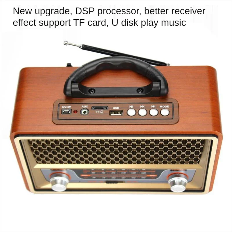 Radio Portátil Retro de Madera - Apple Music Audio Quality reseña y precio