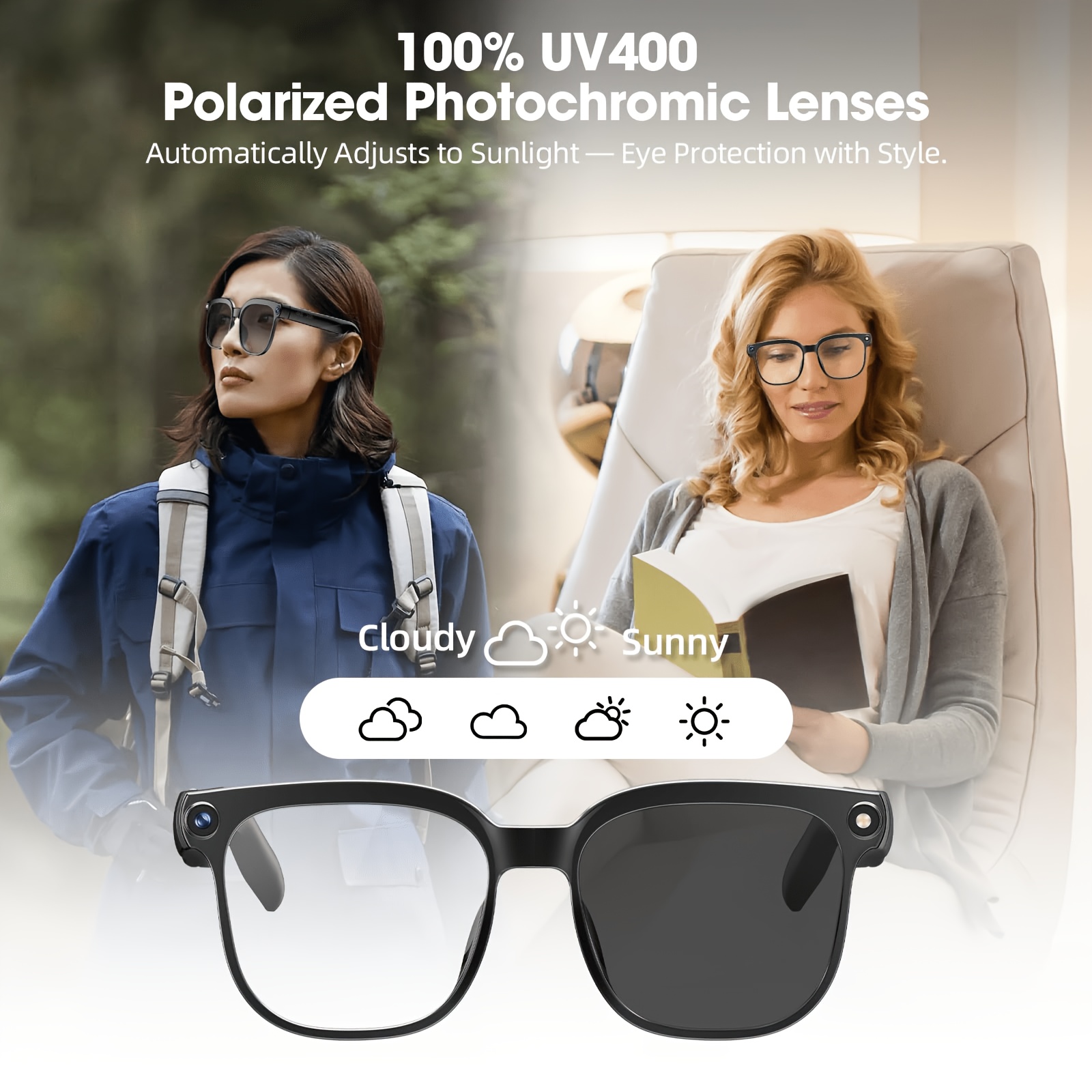 Gafas con cámara inteligente,  - Audio Music Recognition reseña y precio