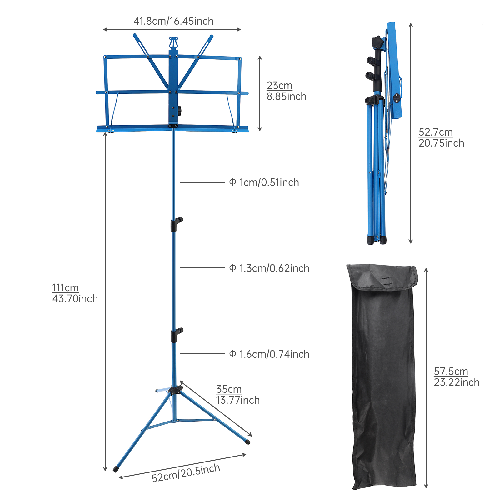 Atril ligero plegable colorido - Music Stand Folding reseña y precio
